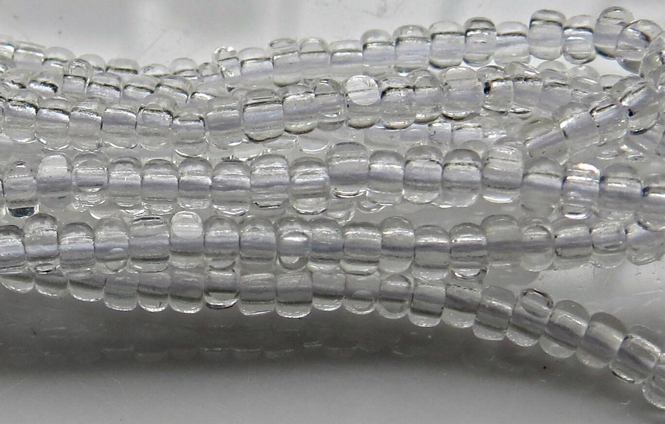 8/0 Charlotte Cut Beads Crystal Transparent 10/20/50/250/500 Grams glass beads, jewelry supply, vintage findings, craft supply, rare beads