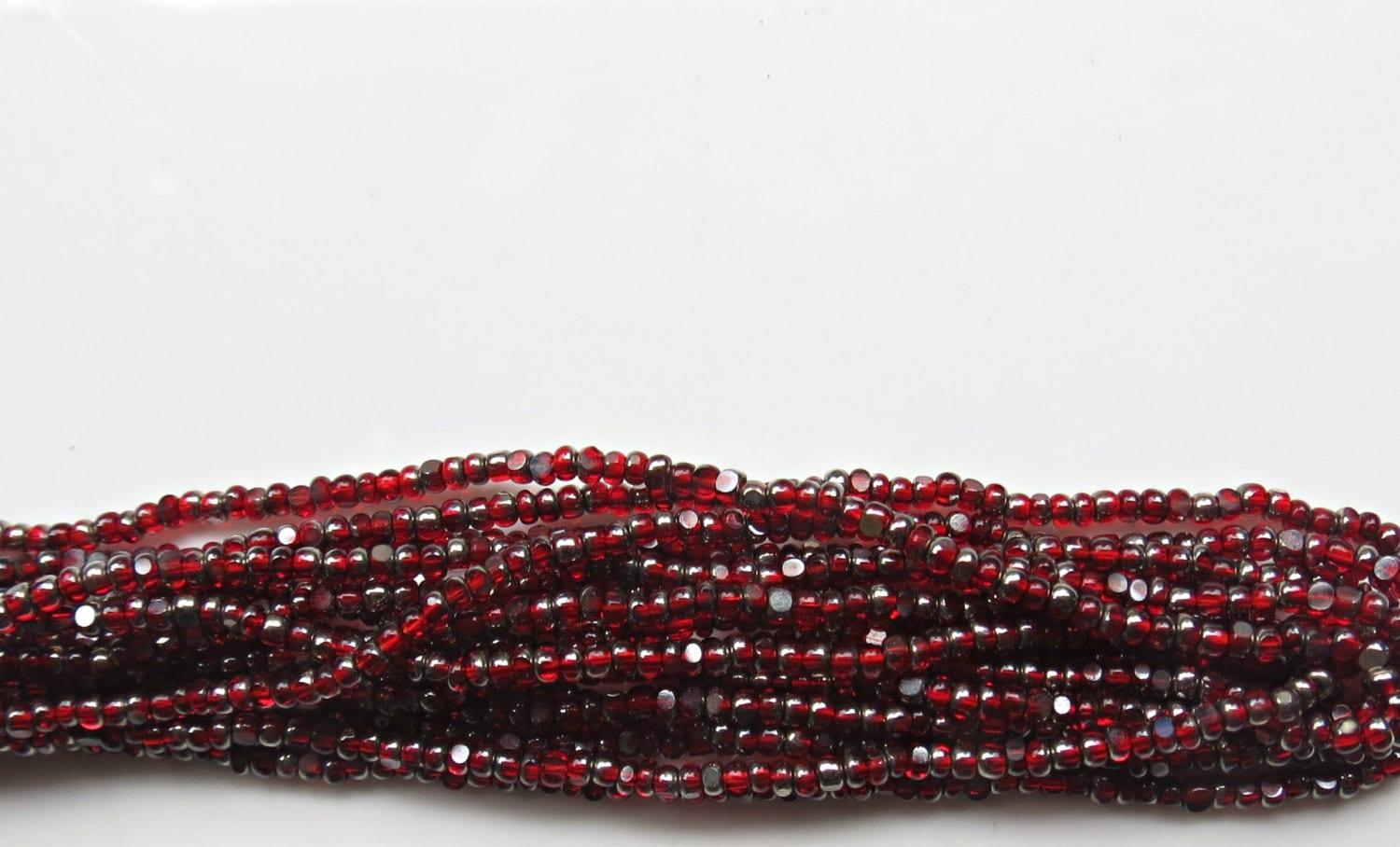 11/0 Charlotte true Cut Beads Patina Transparent Ruby Gun Metal 10/20/50/250/500 Grams 1300 Pieces embroidery materials, jewelry making