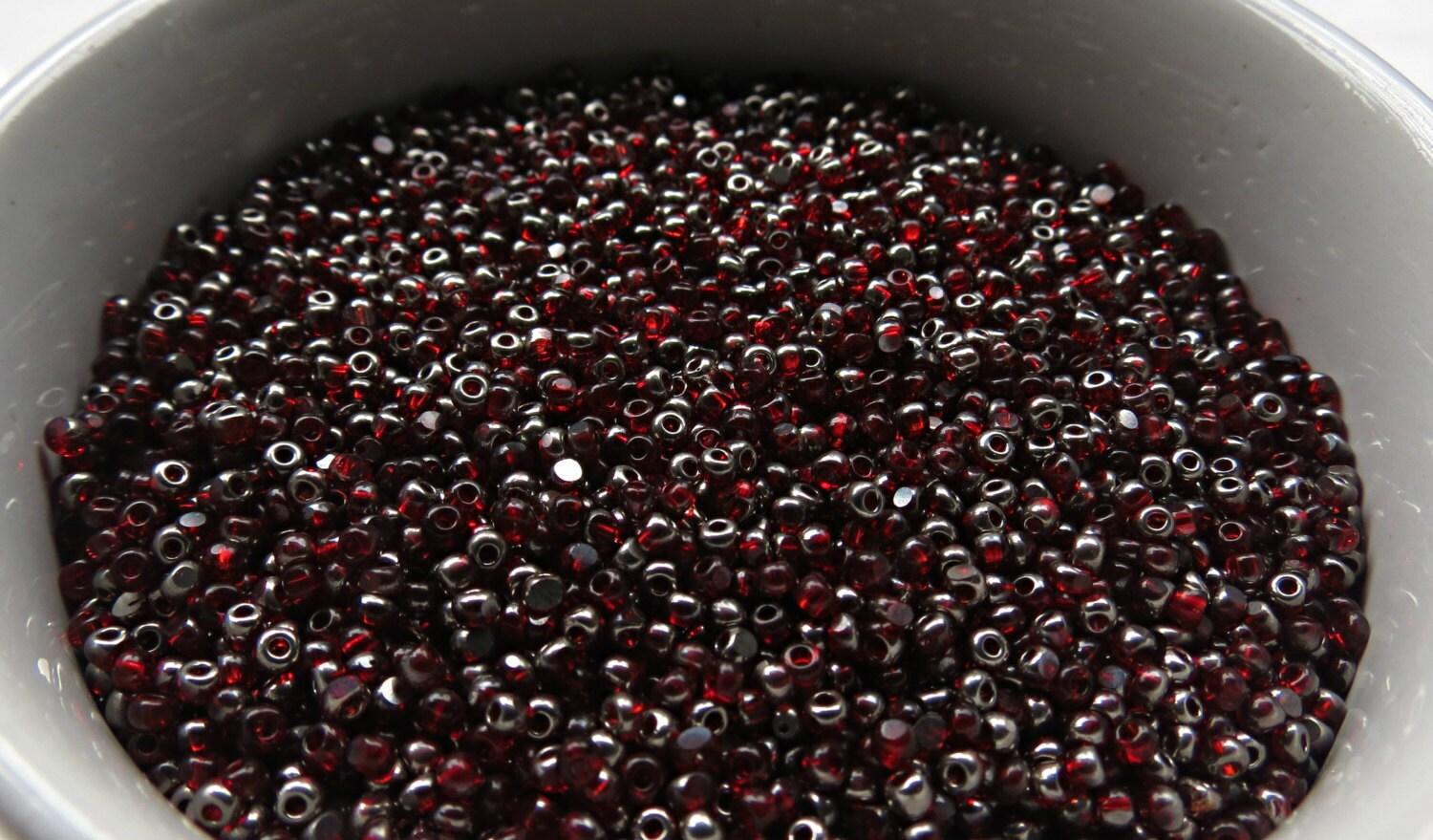 11/0 Charlotte true Cut Beads Patina Transparent Ruby Gun Metal 10/20/50/250/500 Grams 1300 Pieces embroidery materials, jewelry making