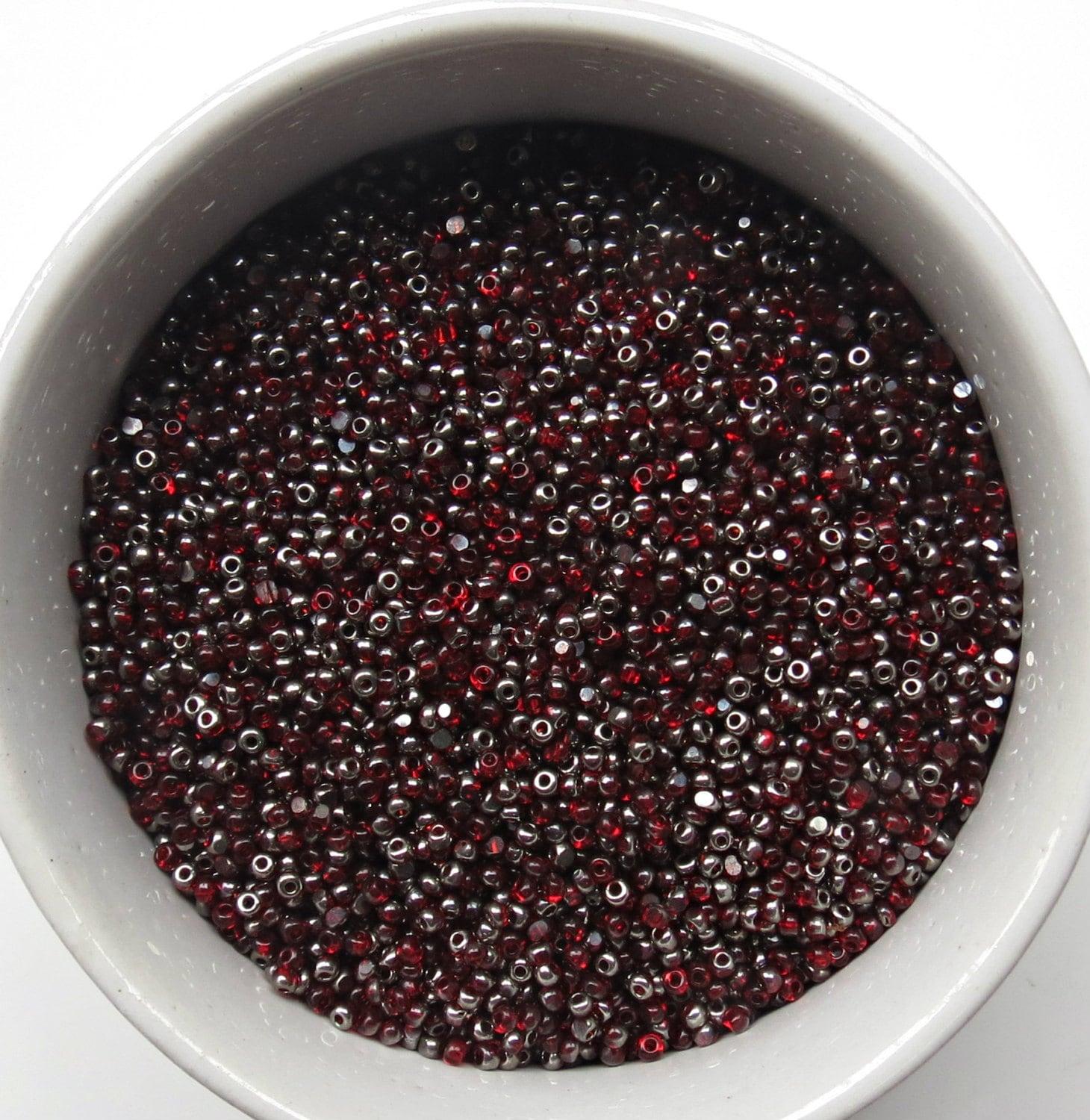 11/0 Charlotte true Cut Beads Patina Transparent Ruby Gun Metal 10/20/50/250/500 Grams 1300 Pieces embroidery materials, jewelry making