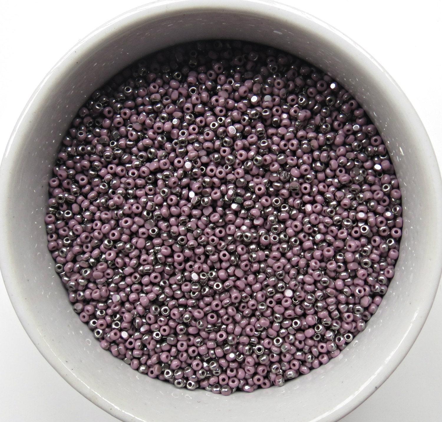 11/0 Charlotte true Cut Beads Patina Opaque Light Purple Gun Metal 10/20/50/250/500 Grams vintage findings, embroidery materials, craft