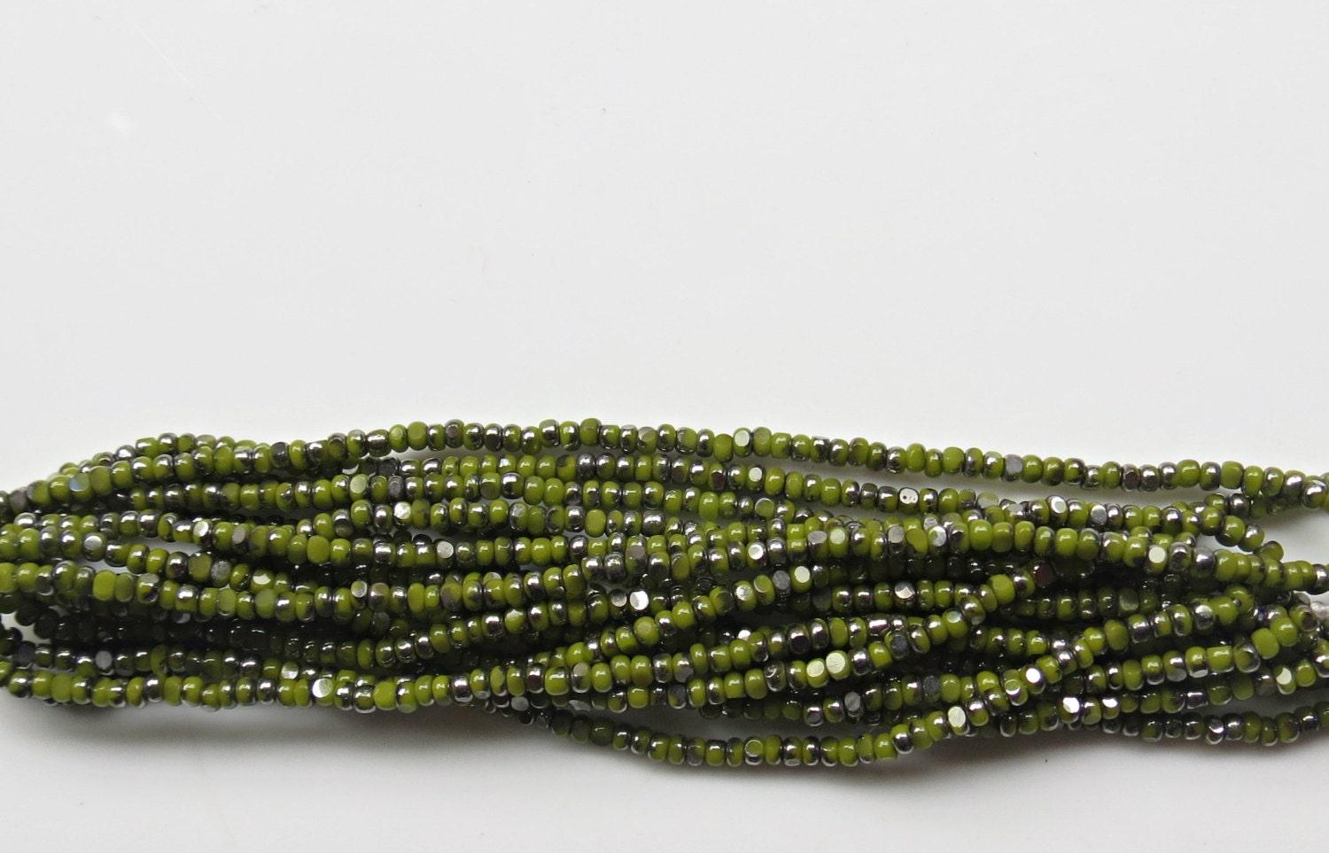 11/0 Charlotte true Cut Beads Patina Opaque Olivine Gun Metal 10/20/50/250/500 Grams 1300 Pieces embroidery materials, jewelry making