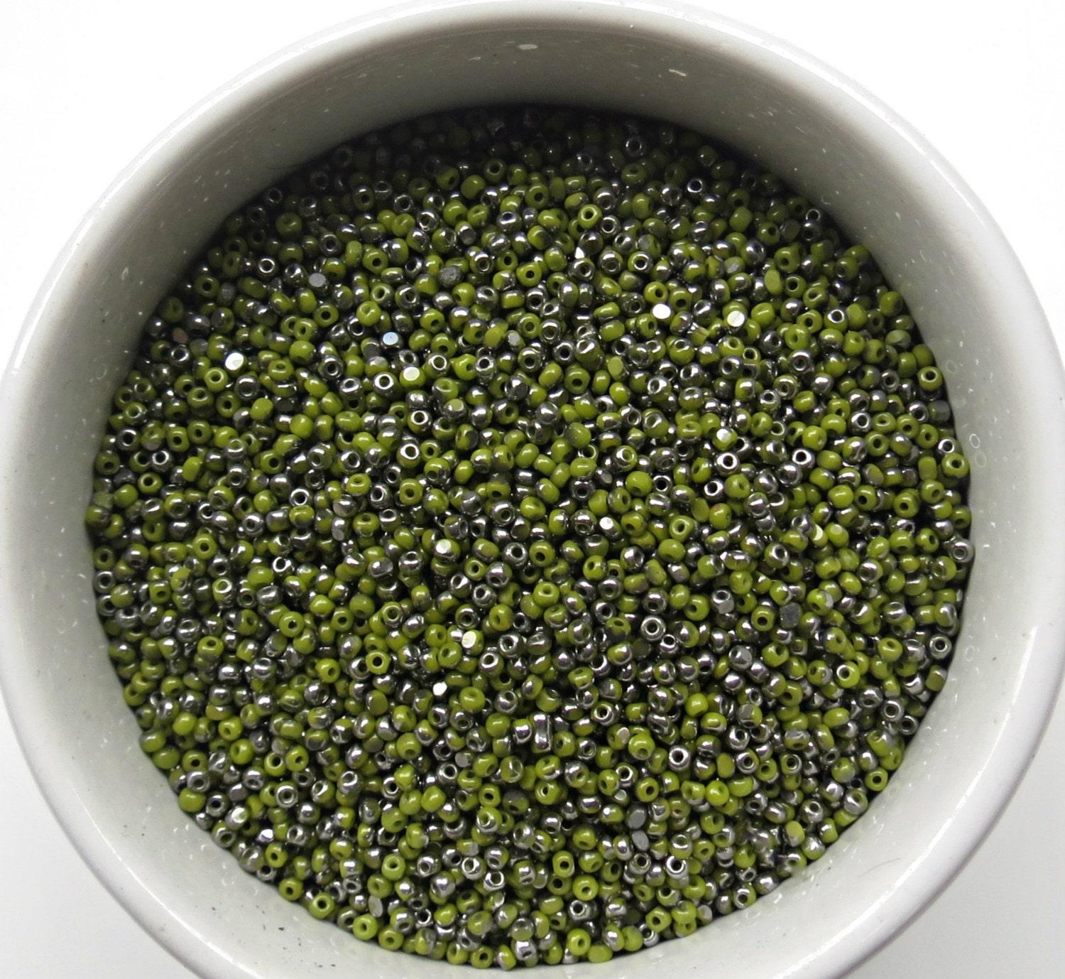 11/0 Charlotte true Cut Beads Patina Opaque Olivine Gun Metal 10/20/50/250/500 Grams 1300 Pieces embroidery materials, jewelry making