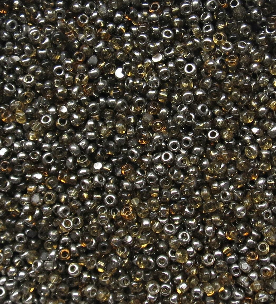 11/0 Charlotte true Cut Beads Patina Honey transparent Gun Metal 10/20/50/250/500 Grams 1300 Pieces