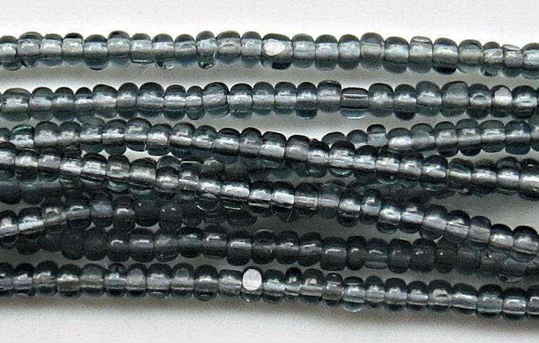 13/0 Charlotte Cut Beads Transparent Grey 5/10/20/50/250/500 Grams craft supplies, jewelry making, embroidery materials, vintage beads