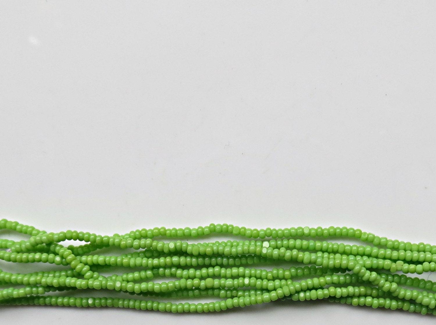 13/0 Charlotte Cut Beads Opaque Peridot 5/10/20/50/250/500 Grams craft supplies, jewelry making, embroidery materials, vintage beads, rare