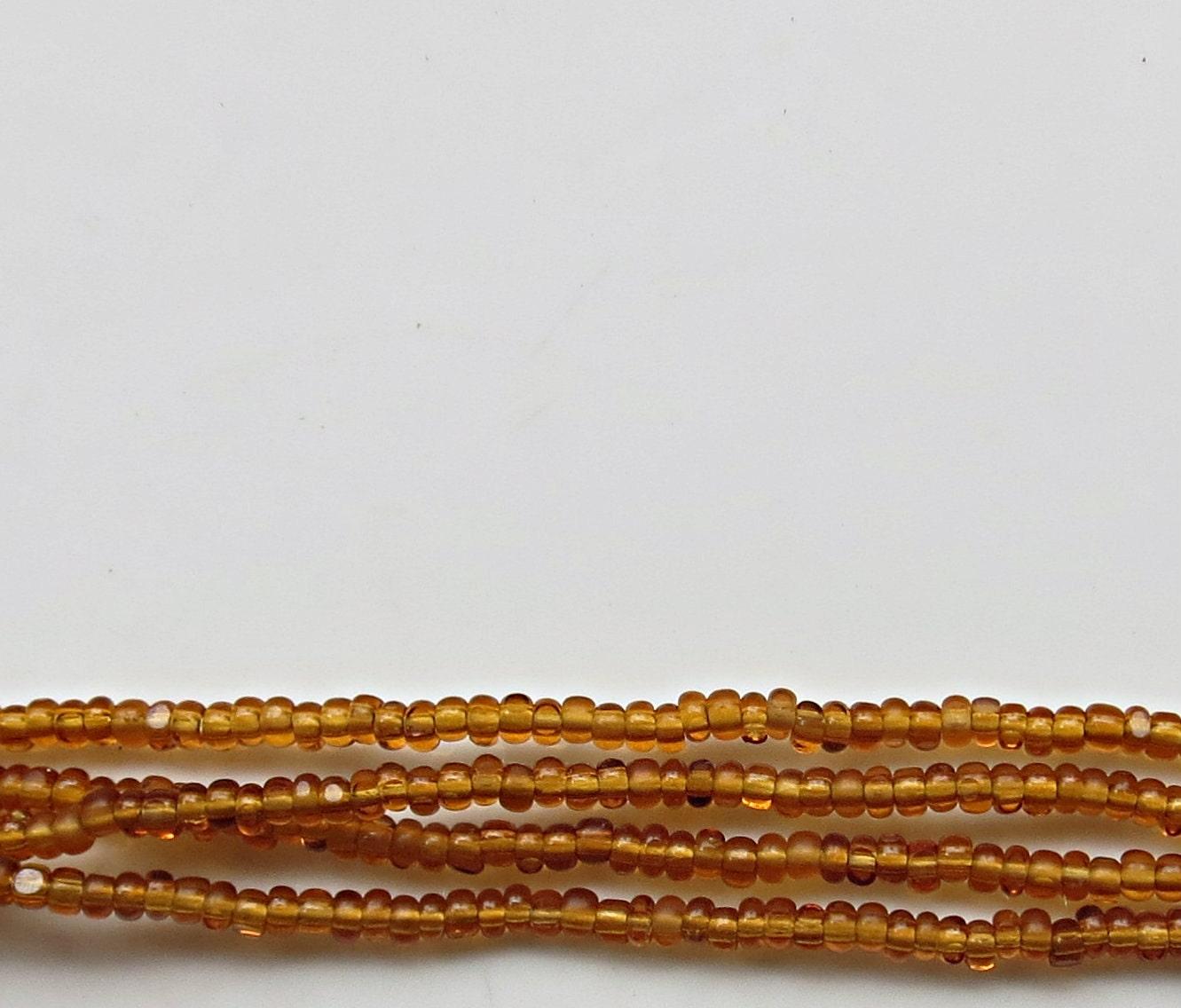 13/0 Charlotte Cut Beads Topaz Transparent 5/10/20/50/250/500 craft supplies, jewelry making, embroidery materials, vintage beads, rare
