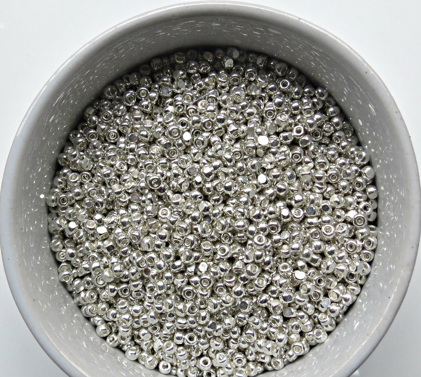 8/0 Charlotte Cut Beads Sterling Silver 10/20/50/250/500 Grams glass beads, jewelry supply, vintage findings, craft supply, rare materials