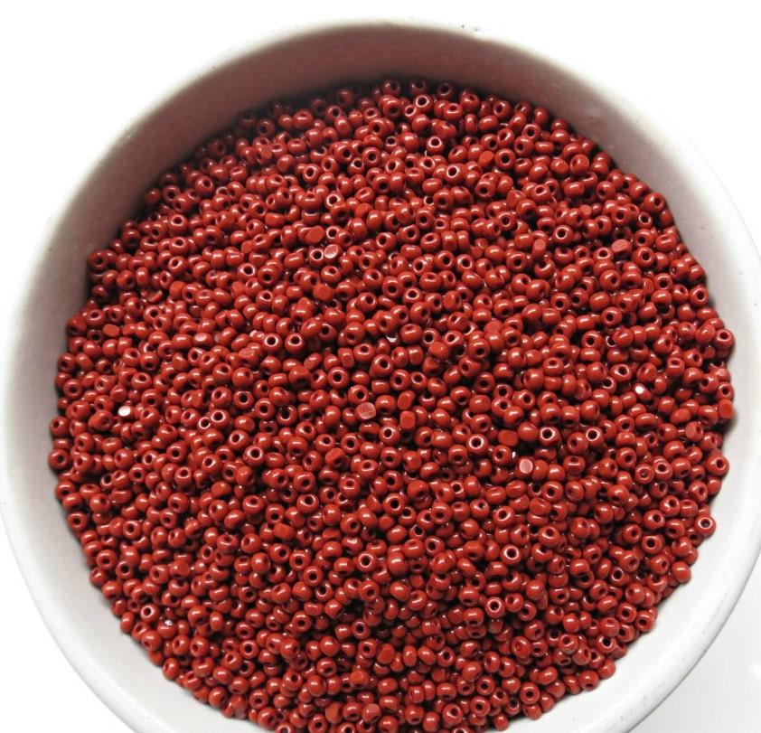 11/0 Charlotte true Cut Beads 2 MM Burnt Rust Opaque 10/20/50/250/500 Grams (10 Grams 1300 Pieces)