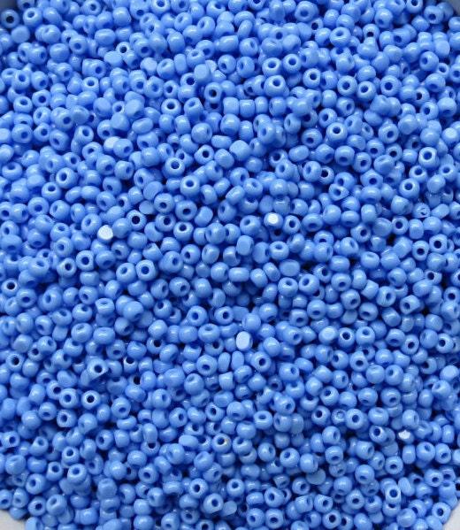 11/0 Charlotte Cut Beads 2 MM Light Sapphire Opaque 10/20/50/250/500 Grams (10 Grams 1300 Pieces) PREMIUM SEED Beads, vintage supplies