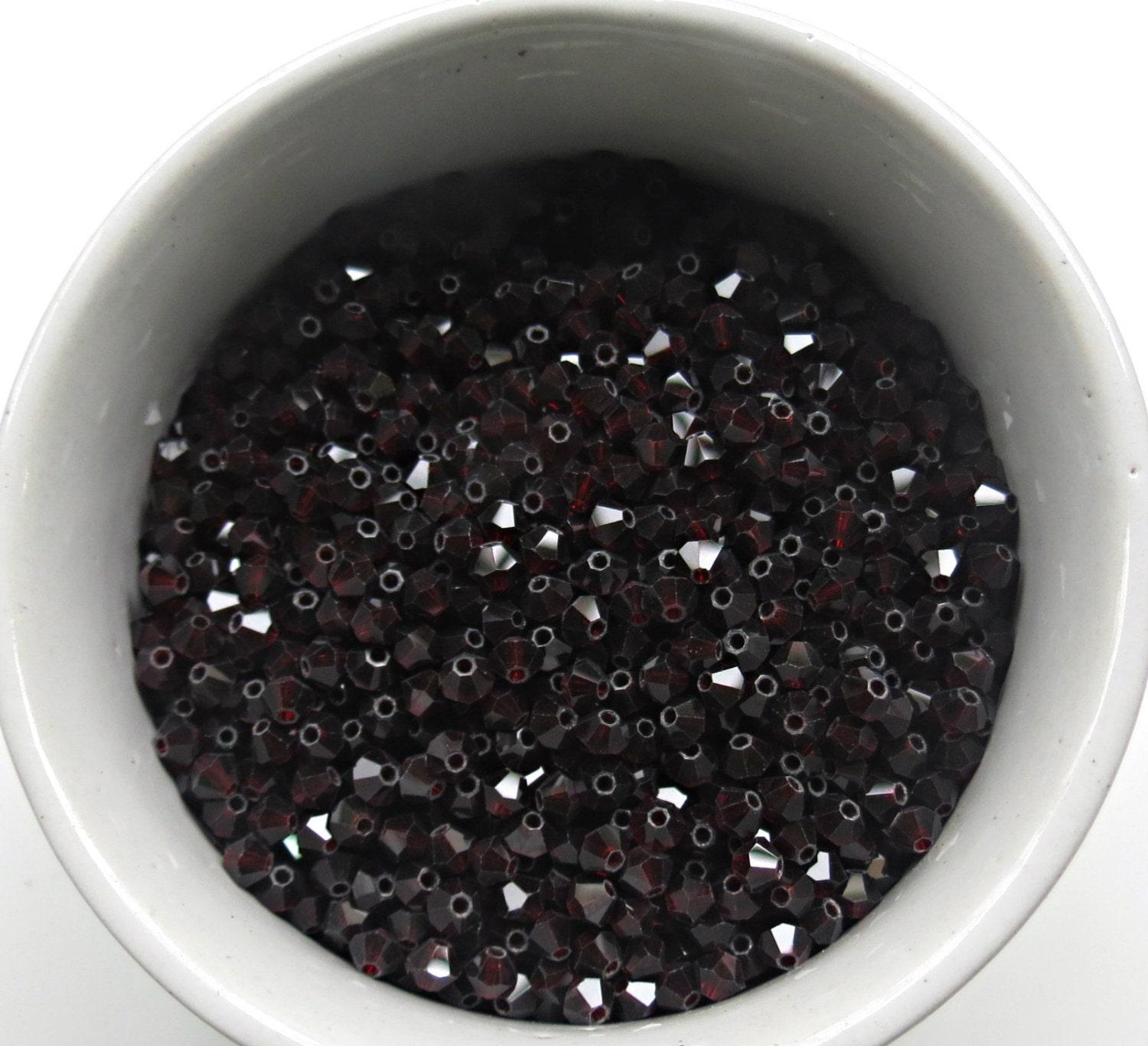 4mm Garnet Swarovski Bicone beads BEADS 36/72/144/432/720 Pieces embroidery materials, rare jewelry findings, craft supply, premium beads
