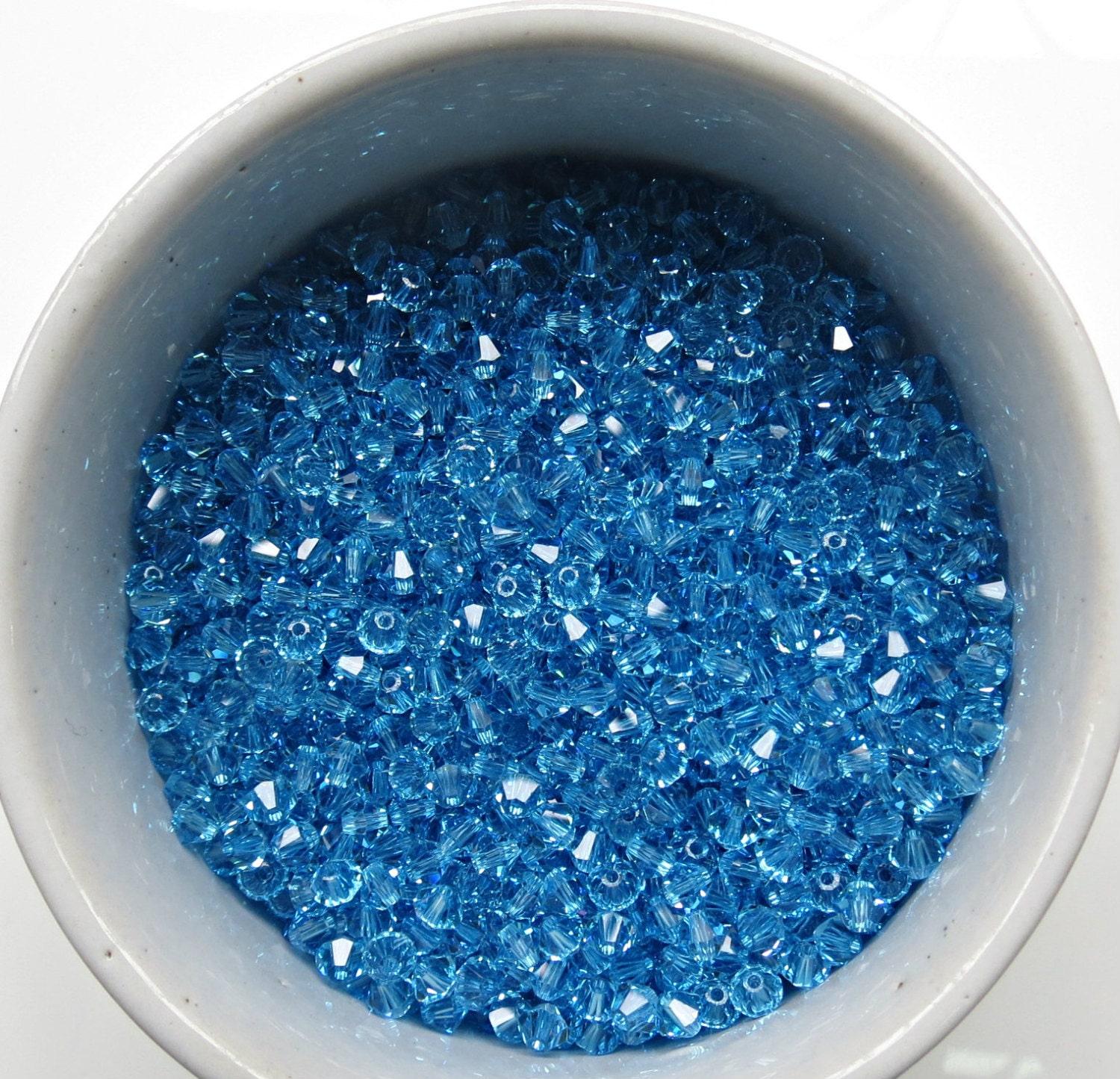 3mm Aquamarine Swarovski Bicone  36/72/144/432/720 Pieces (202) Jewelry findings, embroidery materials, jewelry making, rare beads