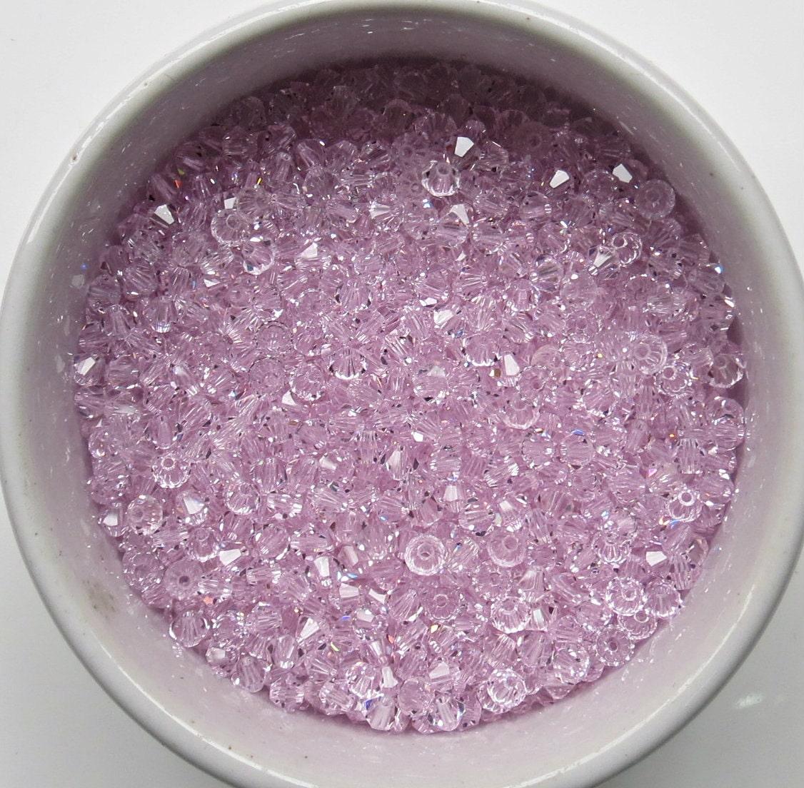 6/8 MM Rosaline Swarovski Bicone beads Cuts 12/36/72/144/288 Pieces (508) PREMIUM MATERIALS, Jewlery making beads