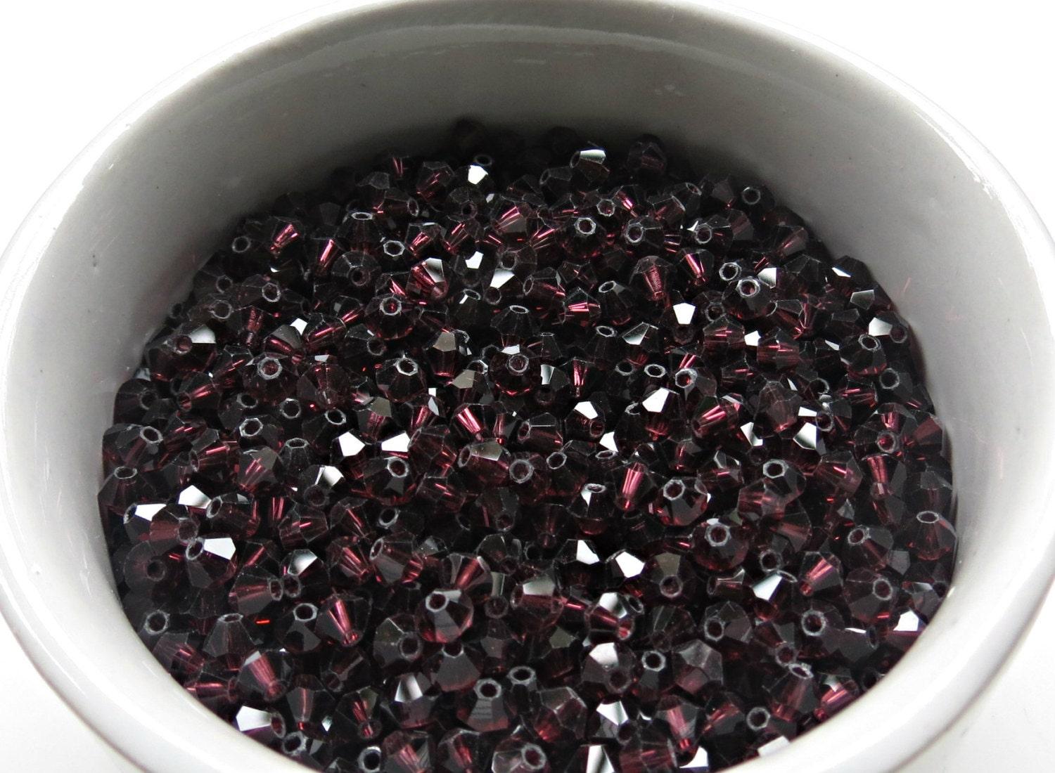 3mm Burgundy Swarovski Bicone loose beads 36/72/144/432/720 Pieces 515 Jewelry findings embroidery materials, jewelry making, craft supplies