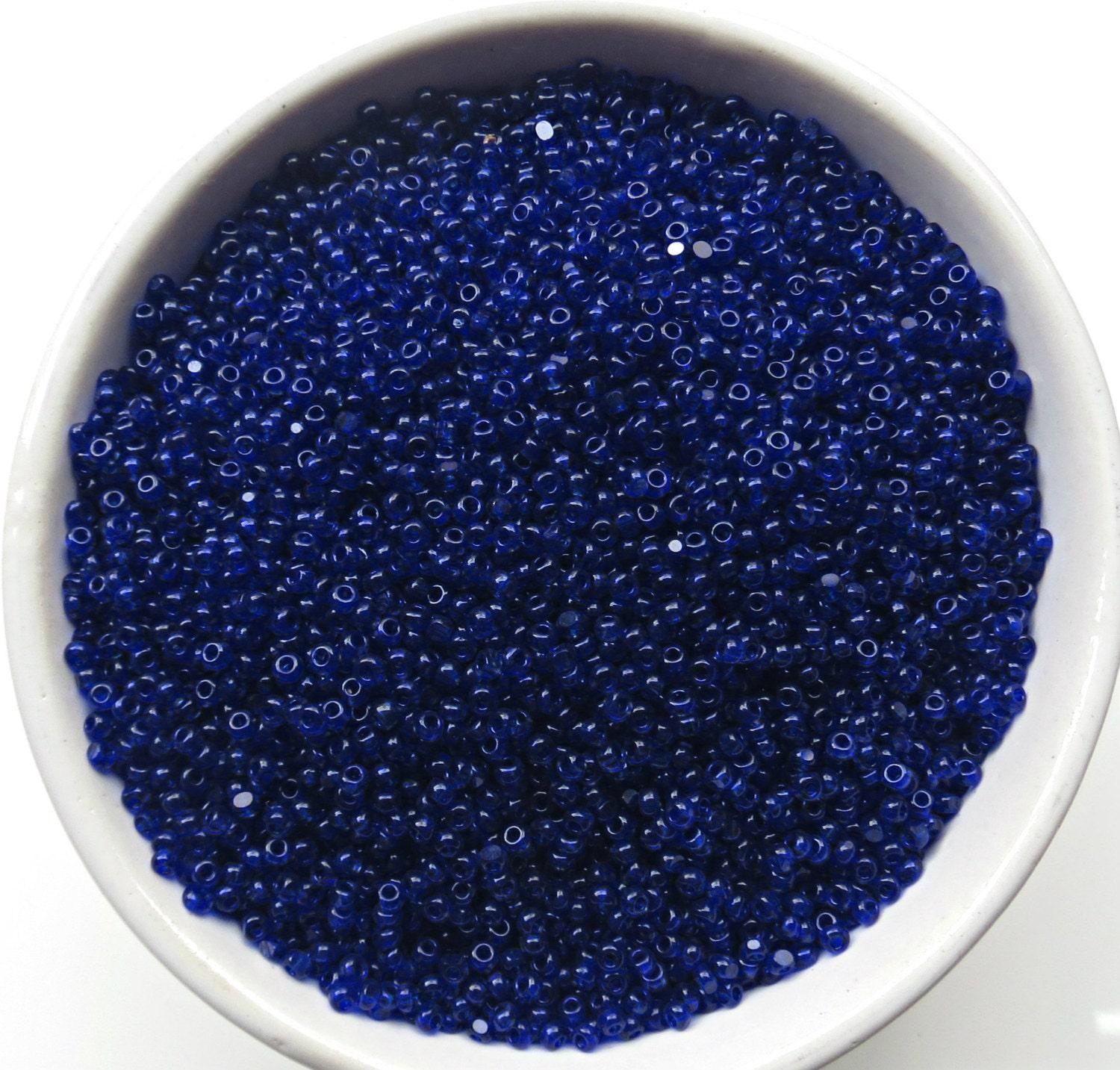 11/0 Charlotte true Cut Beads Royal Blue Transparent 10/20/50/250/500 Grams faceted seed beads embroidery materials, jewelry making