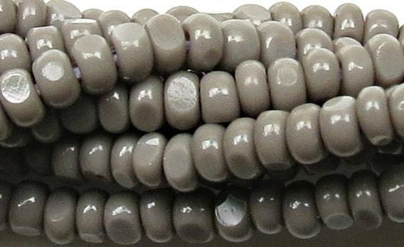 13/0 Charlotte Cut BeadS 1.6MM Grey Opaque 5/10/20/50/250/500 Grams craft supplies, jewelry making, embroidery materials, vintage beads