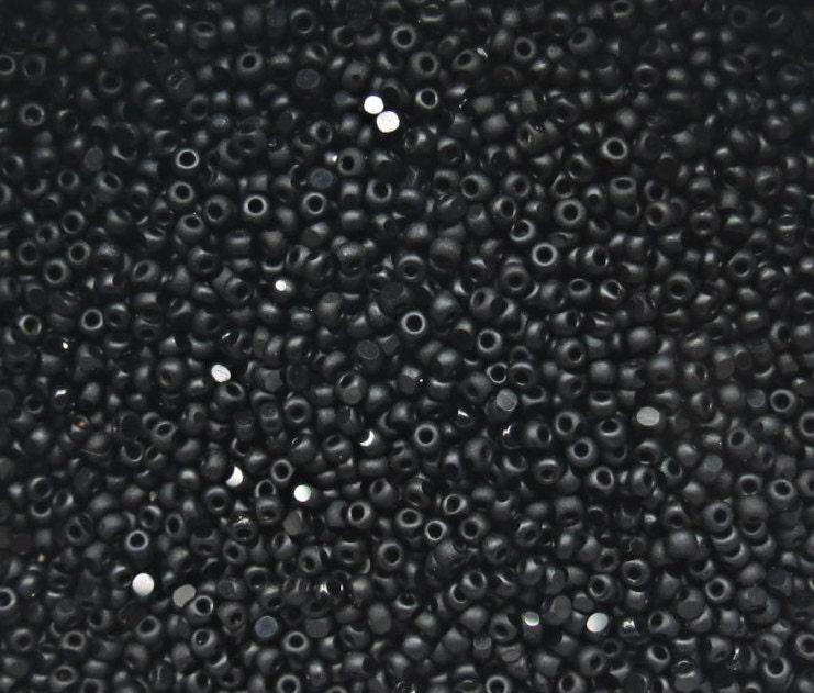 11/0 Charlotte true Cut Beads Matt Black 10/20/50/250/500 Grams (10 Grams 1300 Pieces)