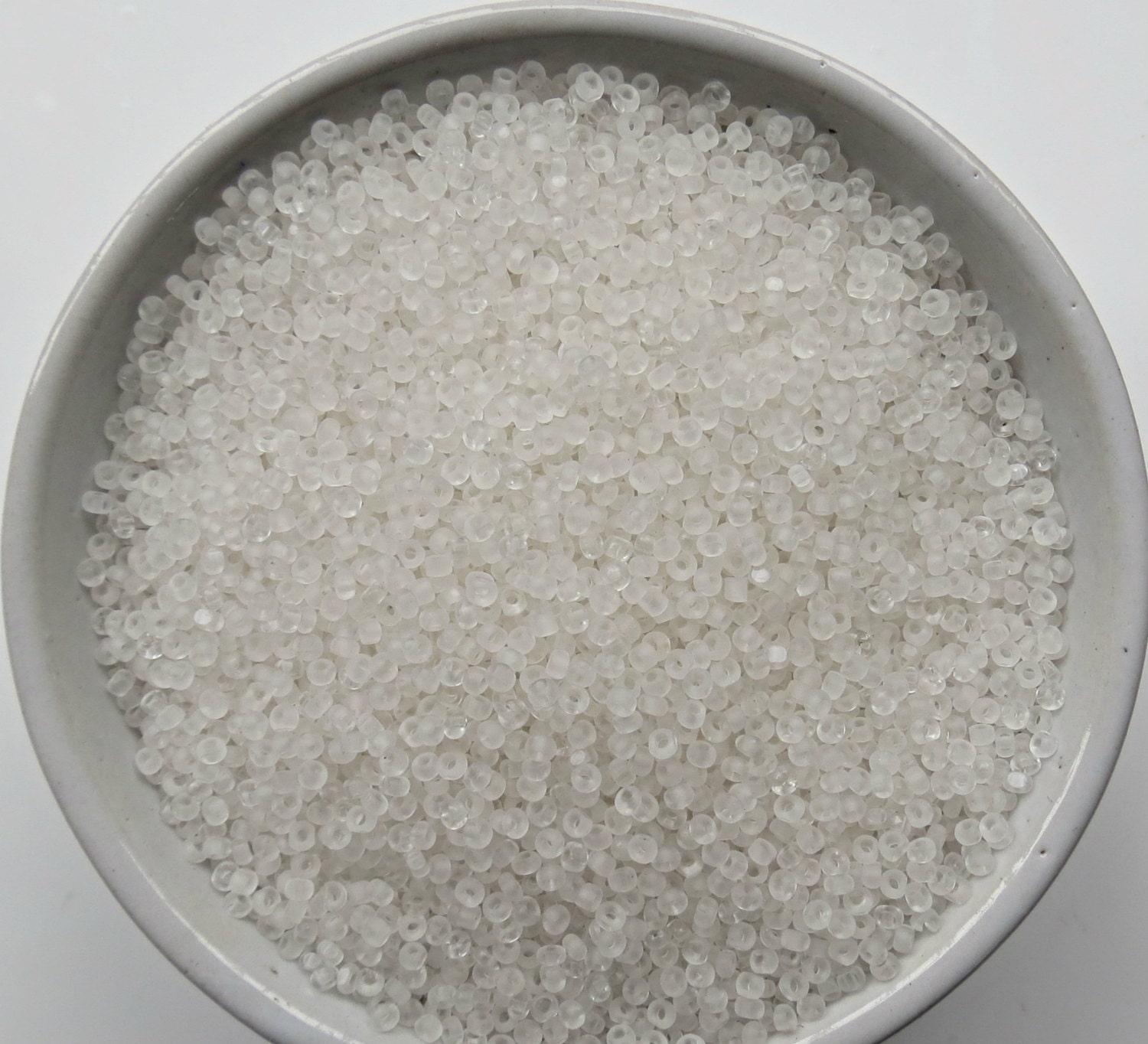 11/0 Charlotte Cut Beads Frosted Crystal 10/20/50/250/500 Grams PREMIUM SEED BEADS