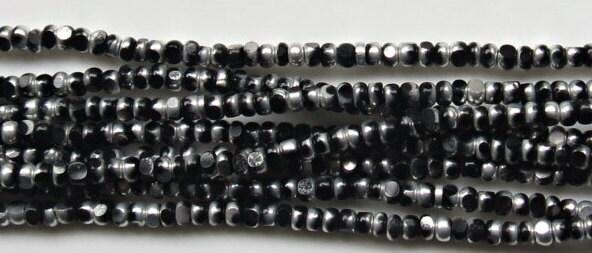 11/0 Charlotte true Cut Beads Patina Black Silver 10/20/50/250/500 Grams