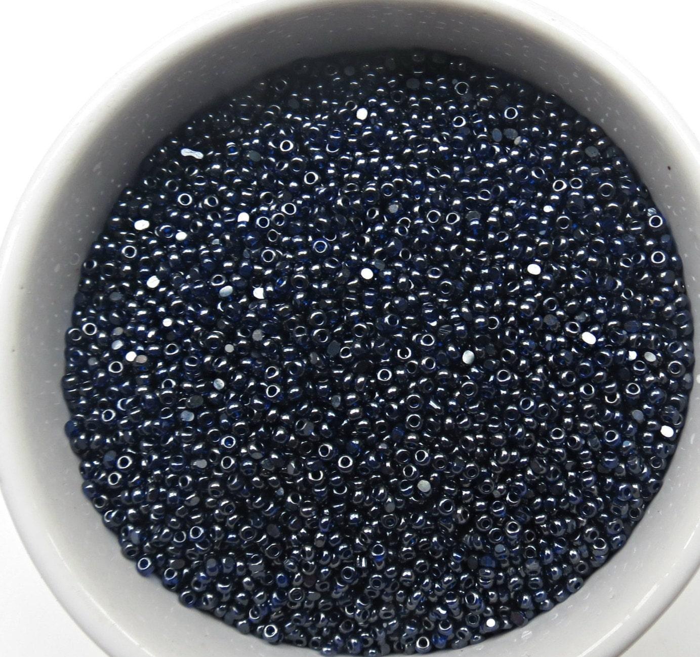 11/0 Charlotte true Cut Beads Ionized Royal Blue Transparent 10/20/50/250/500 Grams embroidery materials, jewelry making, vintage beads