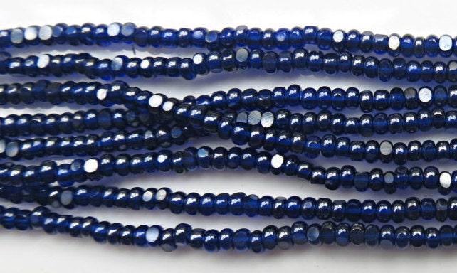 11/0 Charlotte true Cut Beads Ionized Royal Blue Transparent 10/20/50/250/500 Grams embroidery materials, jewelry making, vintage beads