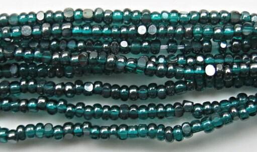 11/0 Charlotte Cut Beads Ionized Teal Transparent 10/20/50/250/500 Grams vintage findings, PREMIUM SEED BEADS, premium materials, craft