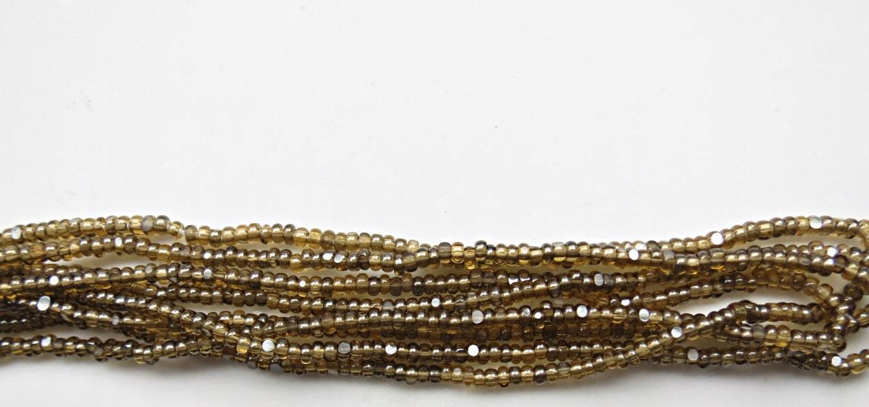 11/0 Charlotte true Cut Beads Ionized Honey Transparent 10/20/50/250/500 Grams vintage findings, embroidery materials, craft supplies, rare
