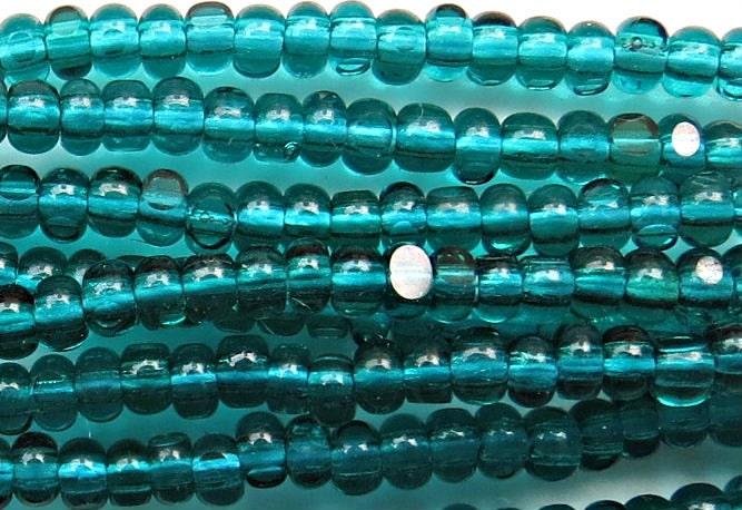 11/0 Hanks Charlotte Cut Beads 50710 Transparent Teal Green 1/5/25/50/100 Hanks 2.0mm glass beads, jewelry supply, findings, craft supply