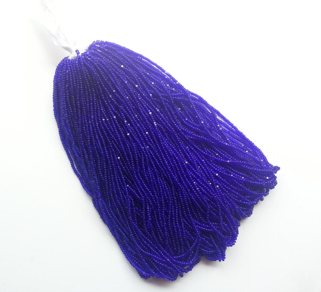 11/0 Hanks Charlotte Cut Beads 30100 Royal Blue Transparent 1/5/25/50/100 Hanks 2.0mm glass beads, jewelry supply, findings, craft supply