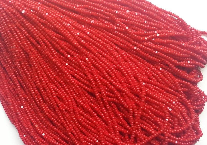 11/0 Charlotte Cut Beads Opaque Cherry Red 10/20/50/250/500 Grams embroidery materials, jewelry making vintage beads, rare vintage true cuts