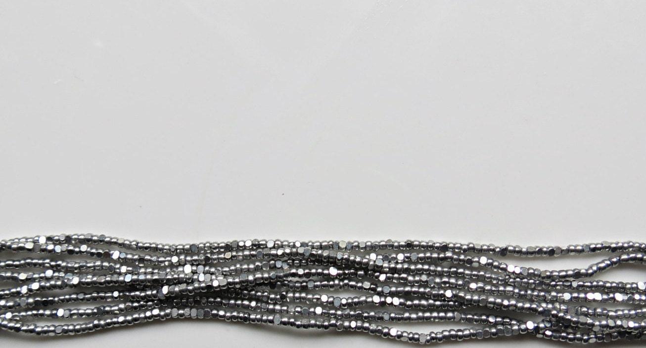 13/0 Charlotte Cut Beads Metallic Aluminium Silver 5/10/20/50/250/500 Grams craft supplies, jewelry making, embroidery materials, vintage