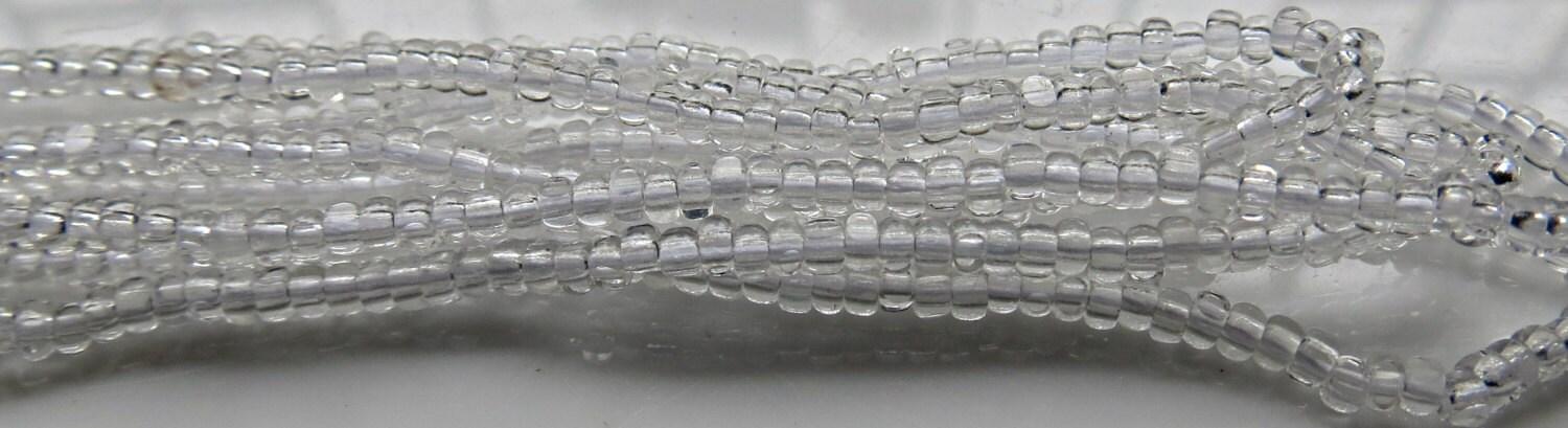 8/0 Charlotte Cut Beads Crystal Transparent 10/20/50/250/500 Grams glass beads, jewelry supply, vintage findings, craft supply, rare beads