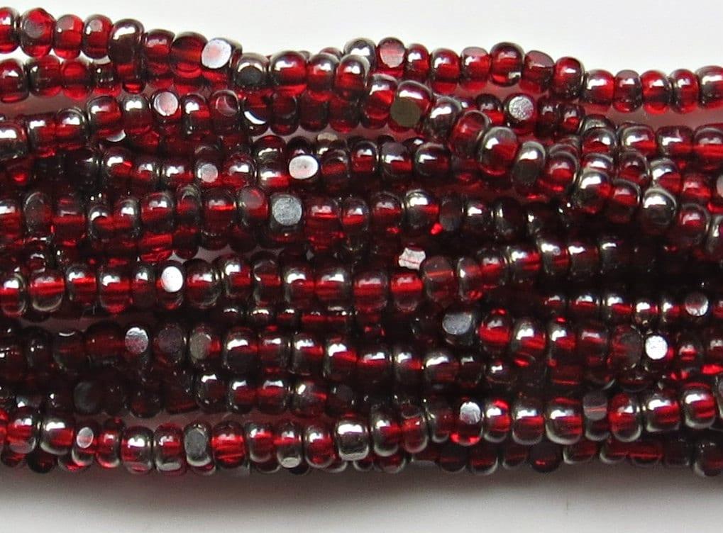 11/0 Charlotte true Cut Beads Patina Transparent Ruby Gun Metal 10/20/50/250/500 Grams 1300 Pieces embroidery materials, jewelry making