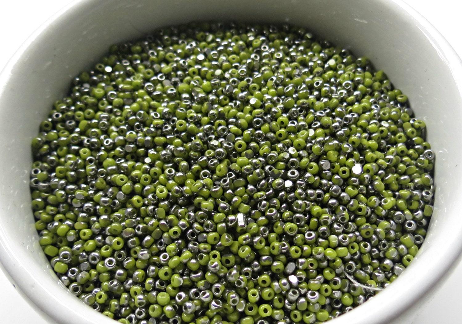 11/0 Charlotte true Cut Beads Patina Opaque Olivine Gun Metal 10/20/50/250/500 Grams 1300 Pieces embroidery materials, jewelry making