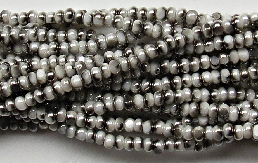 13/0 Charlotte Cut Beads Patina Pearl Off White Gun Metal 5/10/20/50/250/500 Grams craft supplies, jewelry making, embroidery materials