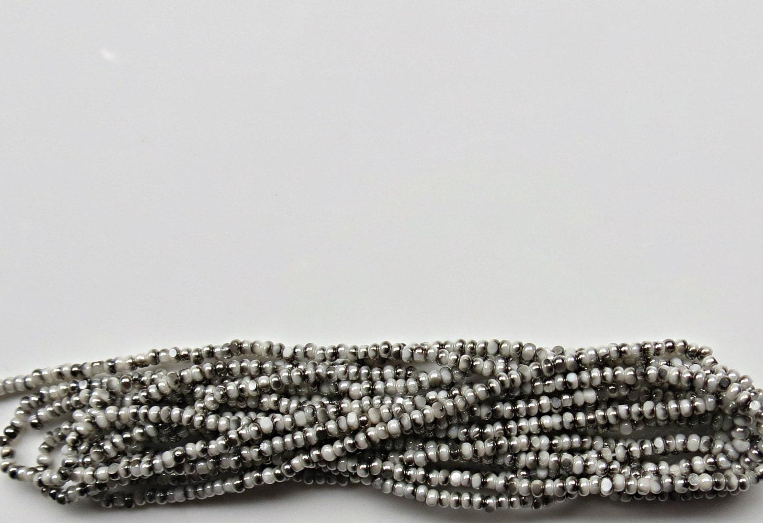13/0 Charlotte Cut Beads Patina Pearl Off White Gun Metal 5/10/20/50/250/500 Grams craft supplies, jewelry making, embroidery materials