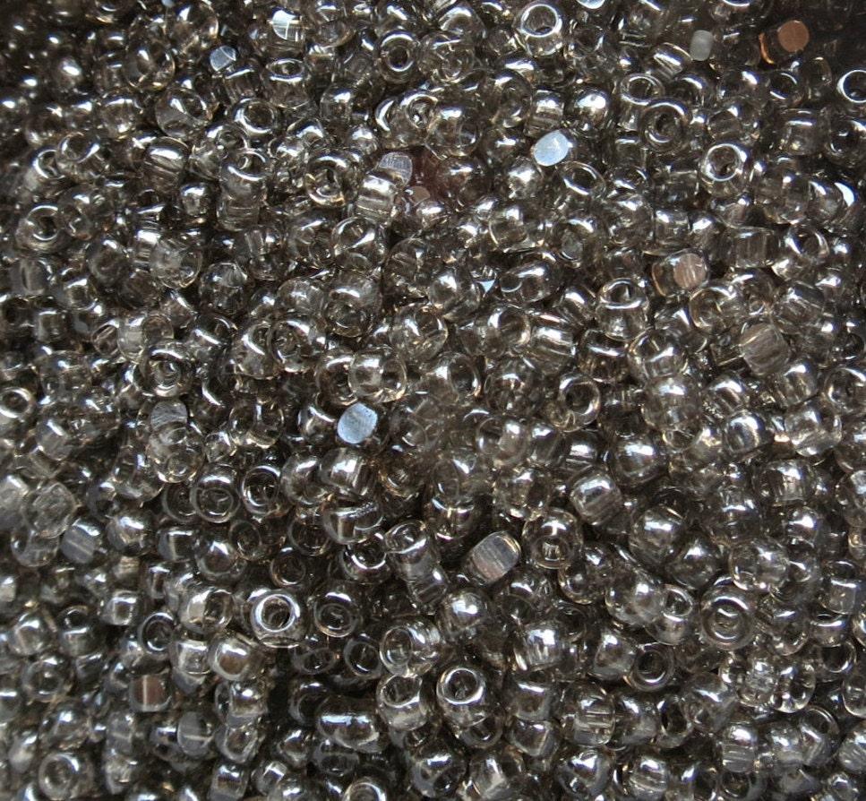 8/0 Charlotte Cut Beads, Crystal Satin 10/20/50/250/500 Grams glass beads, jewelry supply, vintage findings, craft supply, rare materials