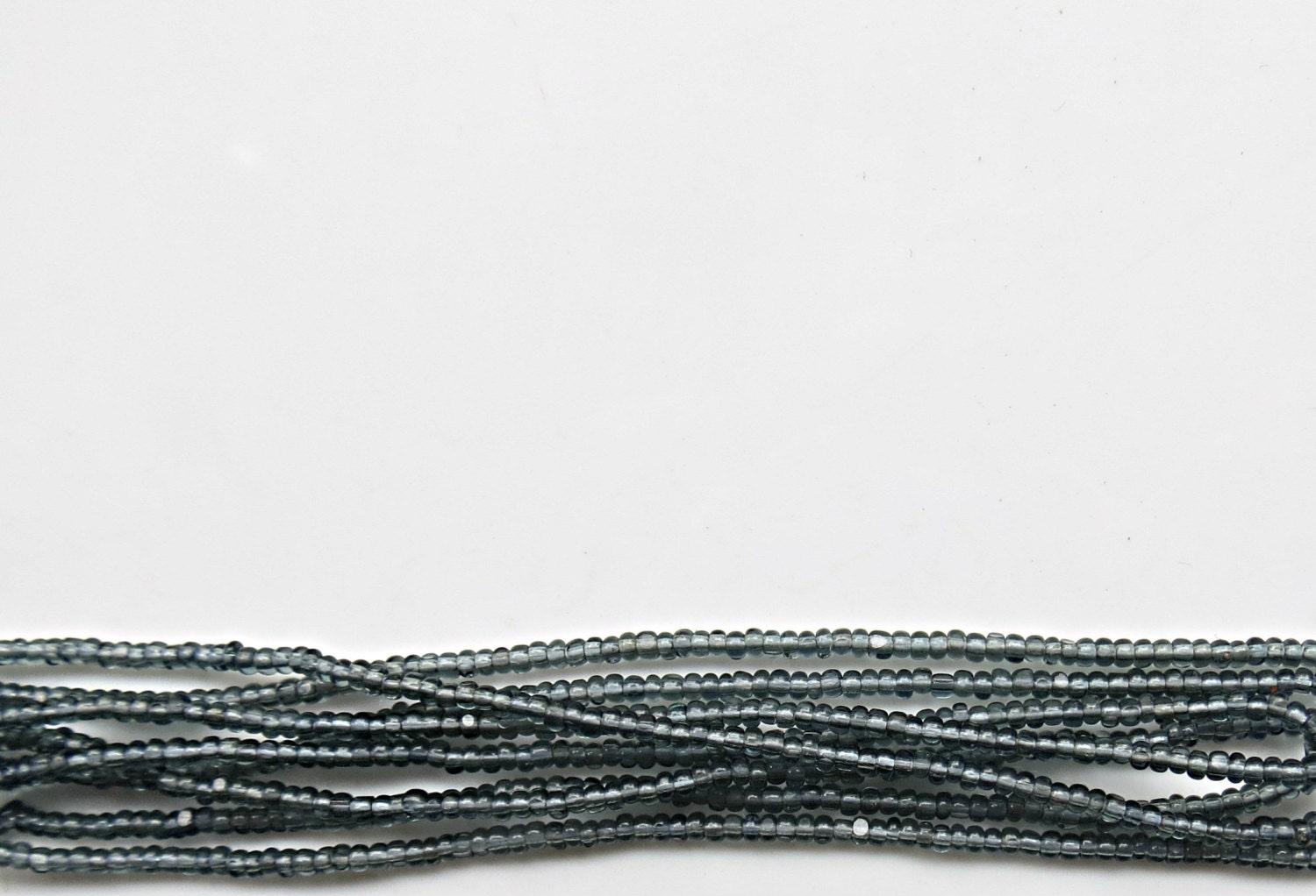 13/0 Charlotte Cut Beads Transparent Grey 5/10/20/50/250/500 Grams craft supplies, jewelry making, embroidery materials, vintage beads