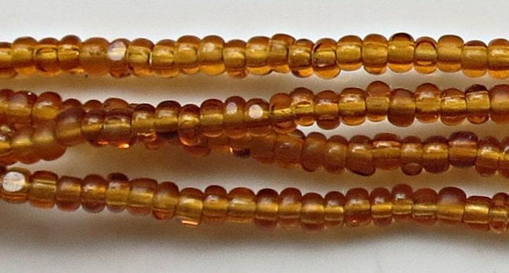 13/0 Charlotte Cut Beads Topaz Transparent 5/10/20/50/250/500 craft supplies, jewelry making, embroidery materials, vintage beads, rare