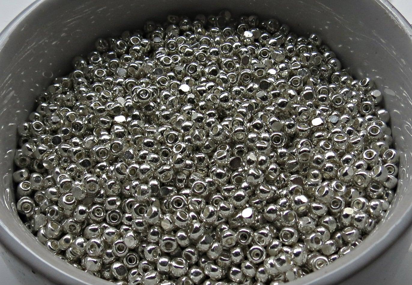 8/0 Charlotte Cut Beads Sterling Silver 10/20/50/250/500 Grams glass beads, jewelry supply, vintage findings, craft supply, rare materials