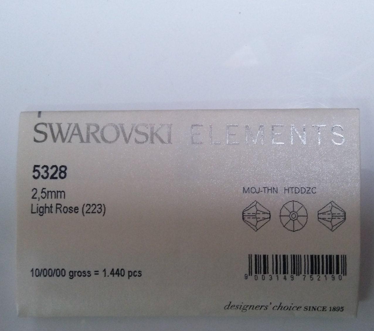 2.5mm Light Rose Swarovski Bicone Tiny Beads 36/72/144/432/1000 Pieces Jewelry findings, embroidery materials, jewelry making, rare beads
