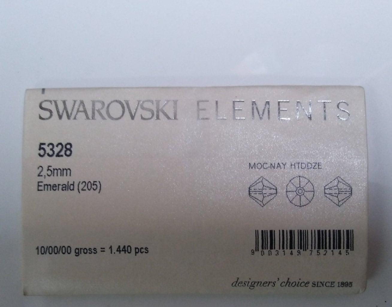 2.5mm Emerald Swarovski Bicone Beads 36/72/144/432/1000 Pieces Jewelry findings, embroidery materials, jewelry making, rare beads, craft