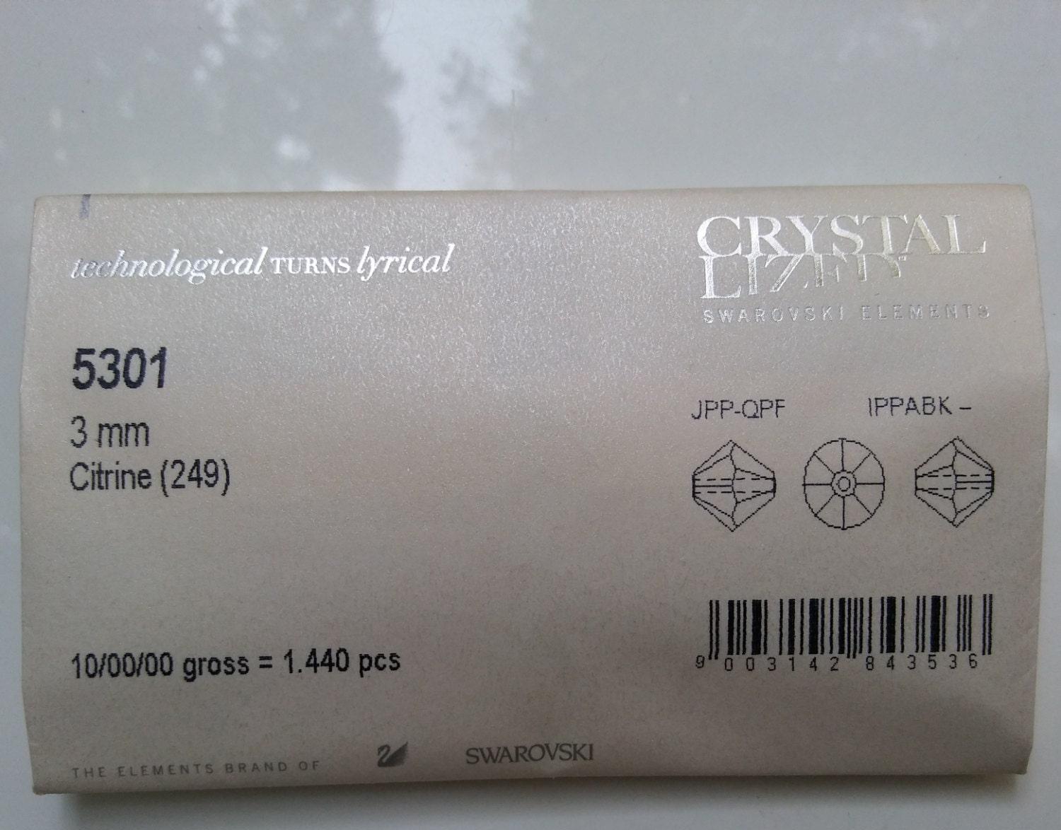 3mm Citrine Swarovski Bicone beads 36/72/144/432/720 Pieces (249) Jewelry findings, embroidery materials, jewelry making, craft supplies