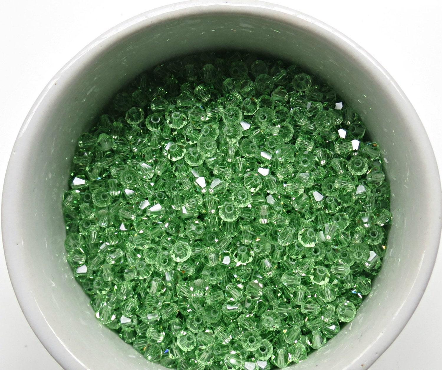 3mm Peridot Swarovski Bicone 36/72/144/432/720 Pieces Jewelry findings, embroidery materials, jewelry making, craft supplies, premium beads