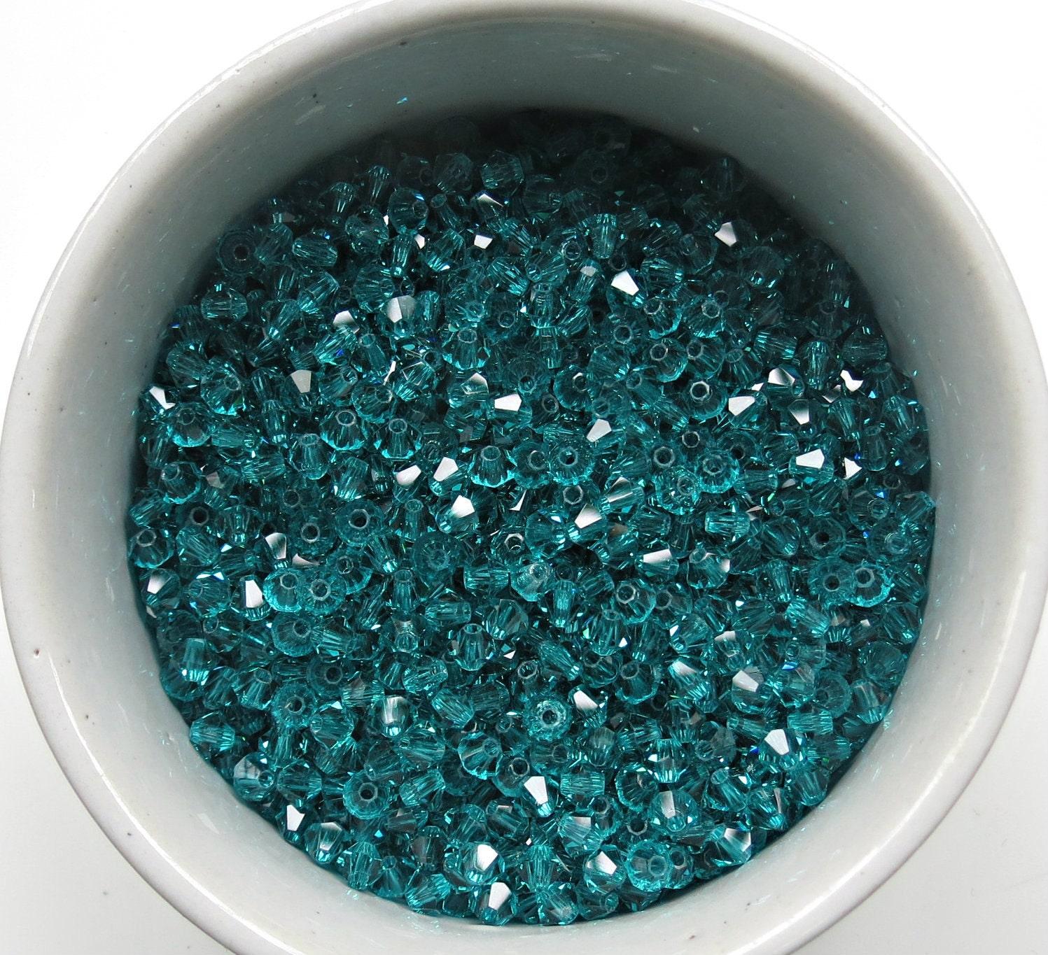 3mm Blue Zircon Swarovski Bicone 36/72/144/432/720 Pieces Jewelry findings, embroidery materials, jewelry making, rare beads, craft supply