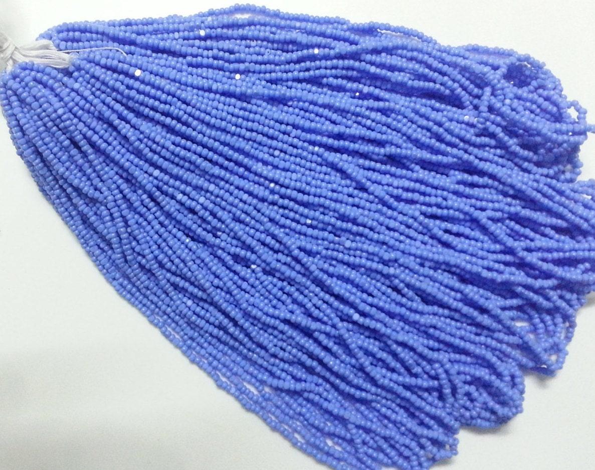 11/0 Hanks Charlotte Cut Beads 33020 Light Sapphire (Opaque) 1/5/25/50/100 Hanks 2.0mm glass beads, jewelry supply, findings, craft supply