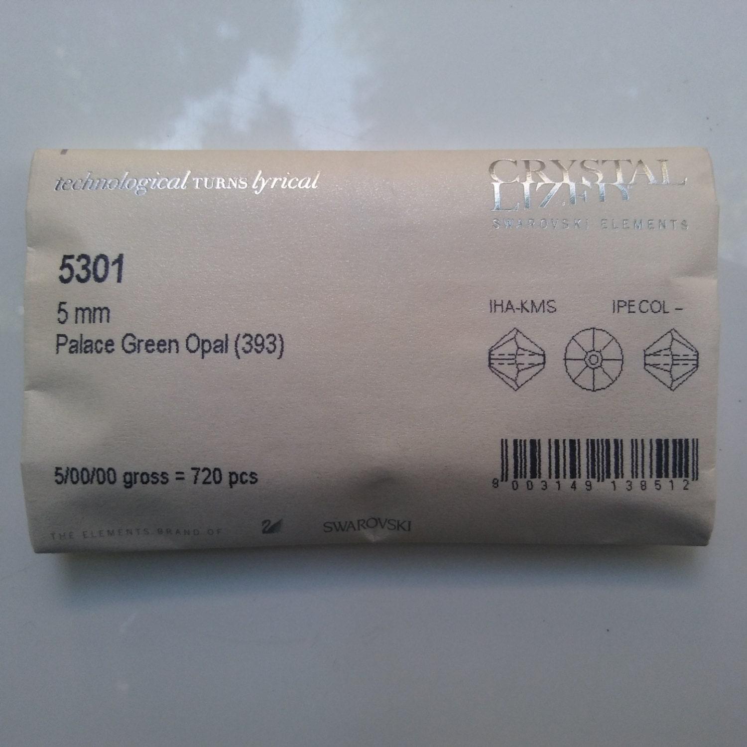 4/5MM Palace Green Opal Swarovski Bicone beads 12/36/72/144/432/720 Pieces (393) jewelry making, vintage findings, embroidery materials, gem