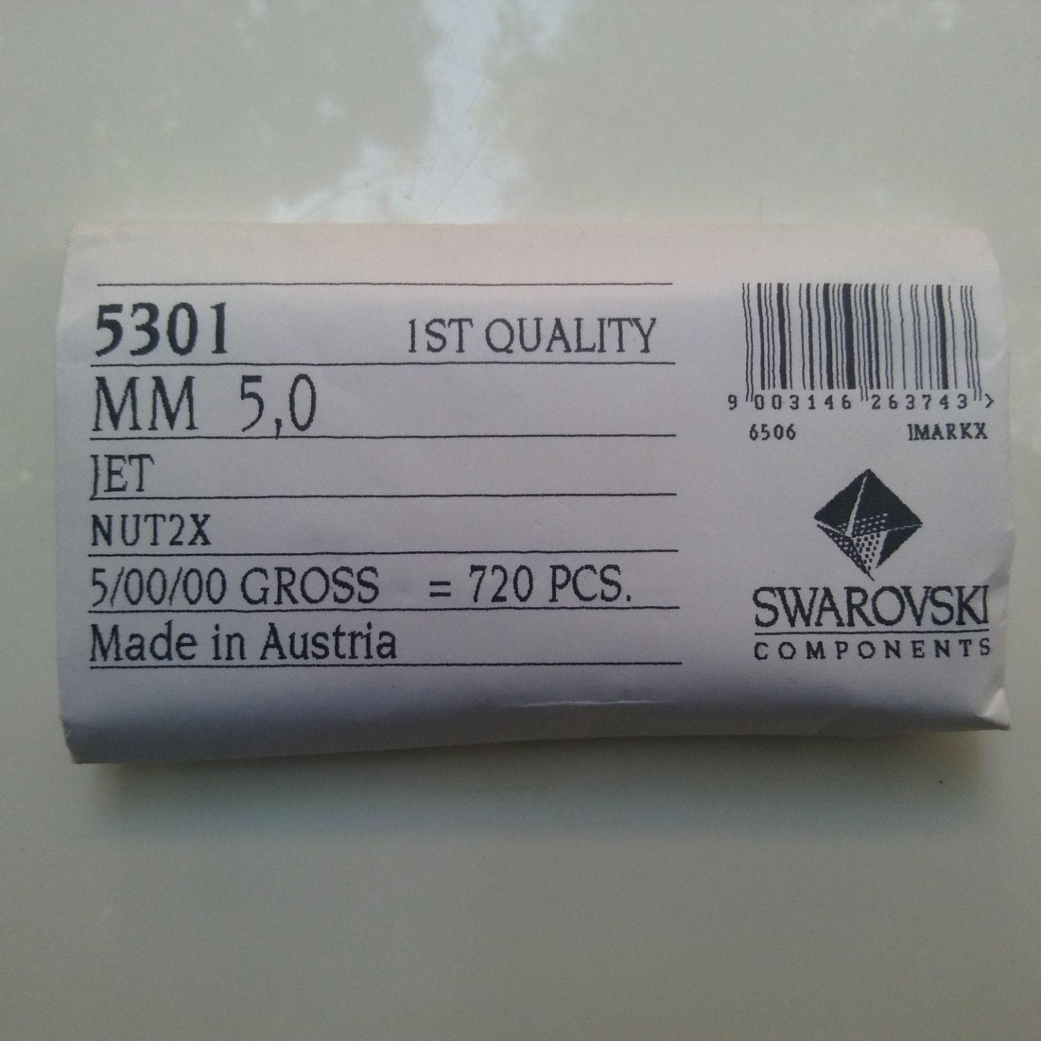 5mm Jet Nut 2X Swarovski Bicone beads Cuts 12/36/72/144/432/720 Pieces embroidery materials, jewelry making, rare beads, PREMIUM Supply bead