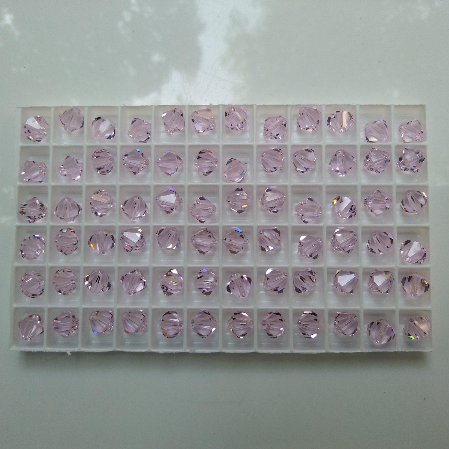 6/8 MM Rosaline Swarovski Bicone beads Cuts 12/36/72/144/288 Pieces (508) PREMIUM MATERIALS, Jewlery making beads