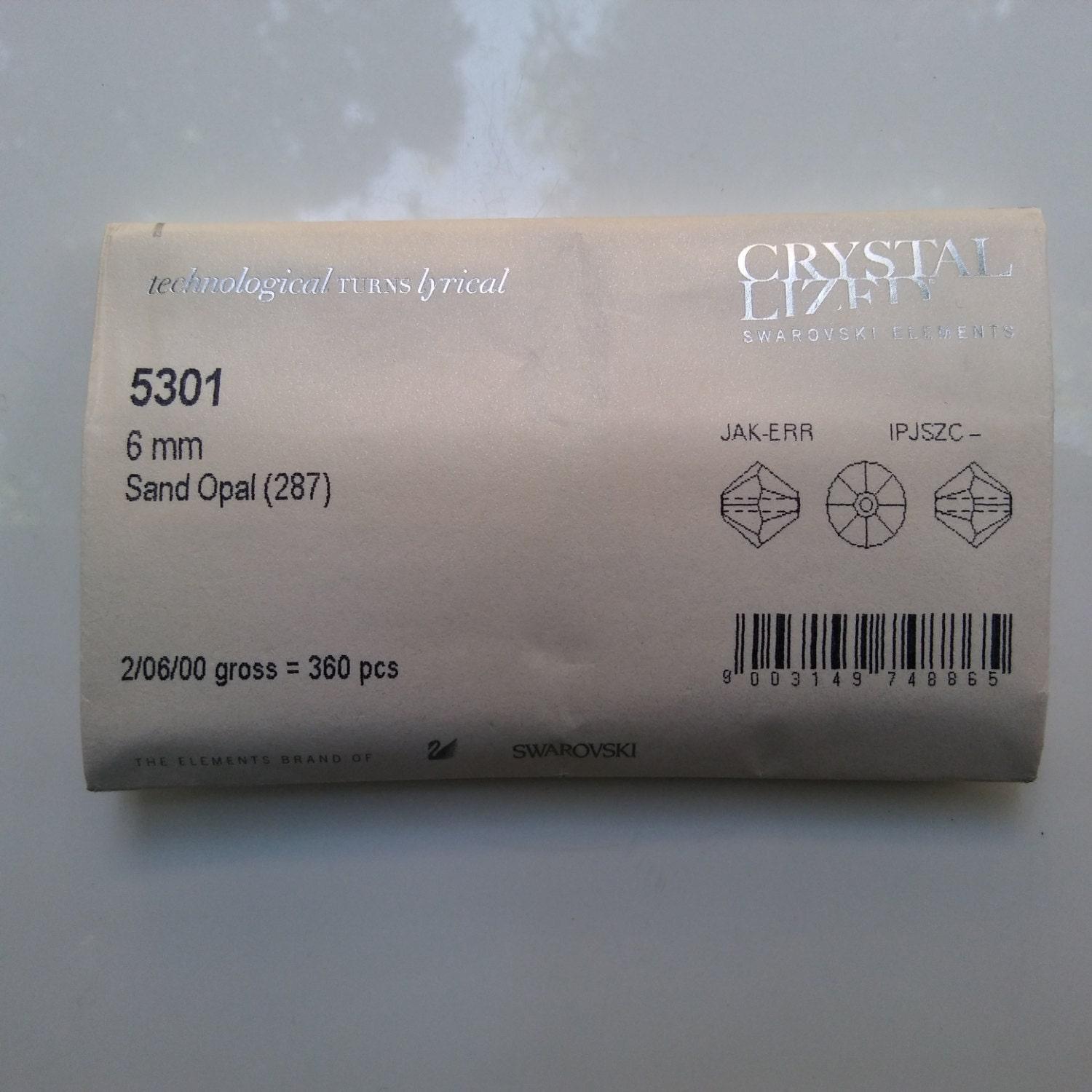6mm Sand Opal Swarovski Bicone beads 20 Gross (2880 Pieces) (287) gemstone beads, jewelry making beads, embroidery materials, jewelry supply